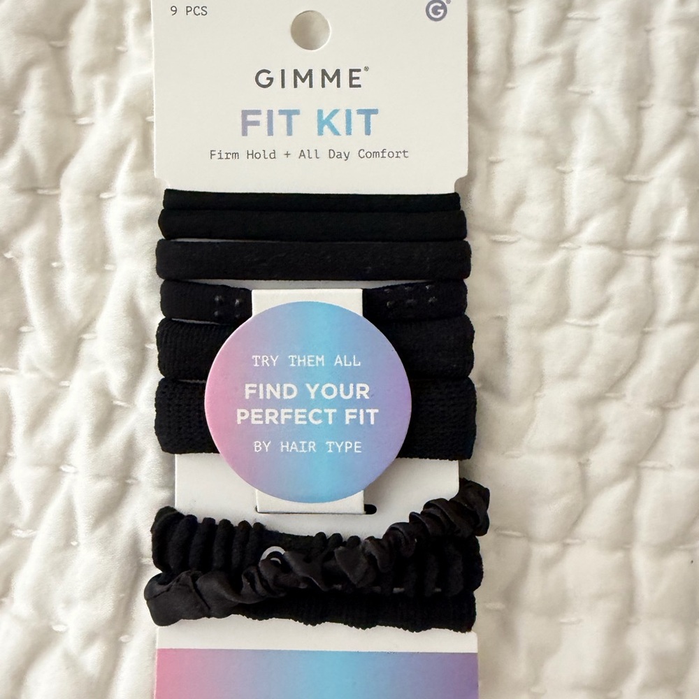 Black Hair Tie Fit Kit